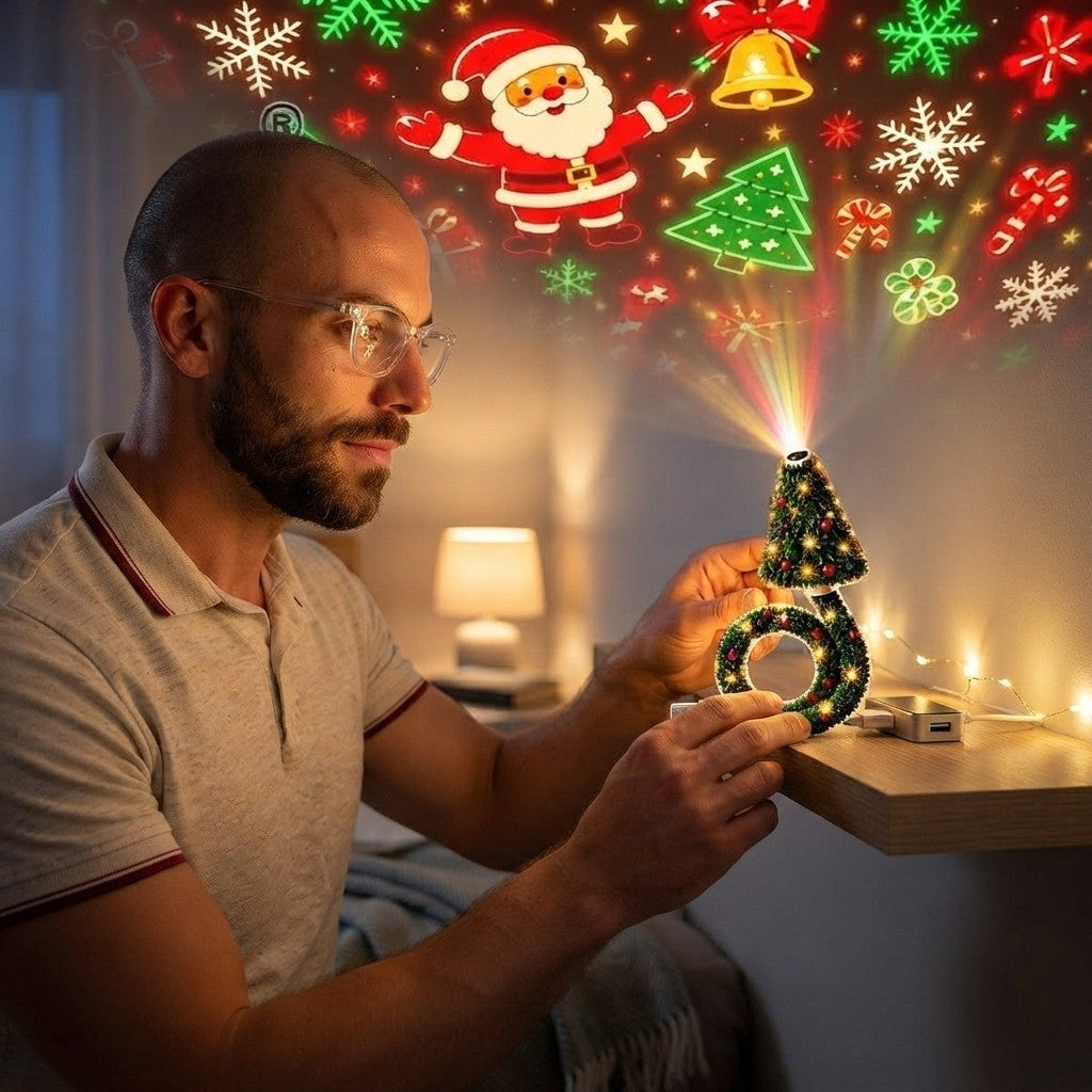 Luz Proyector Navideño USB