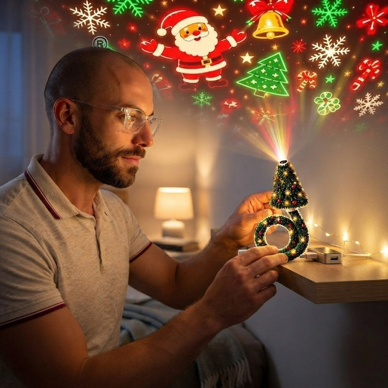 Luz Proyector Navideño USB